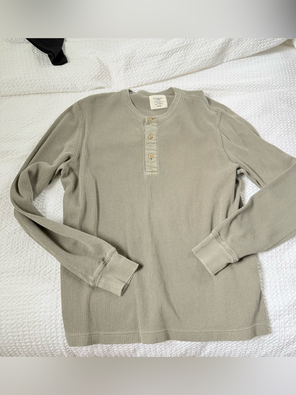 Buck mason vintage thermal Henley